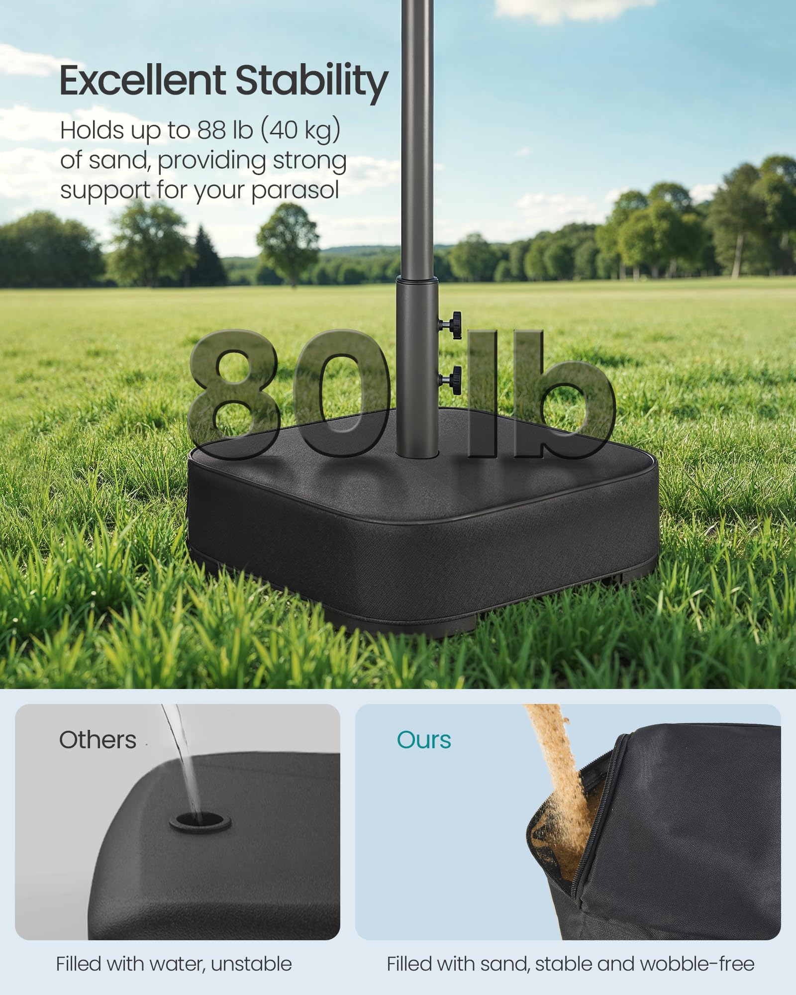 soil ソイル UMBRELLA STAND Amazon.com : SONGMICS Umbrella Base, Square Patio Umbrella